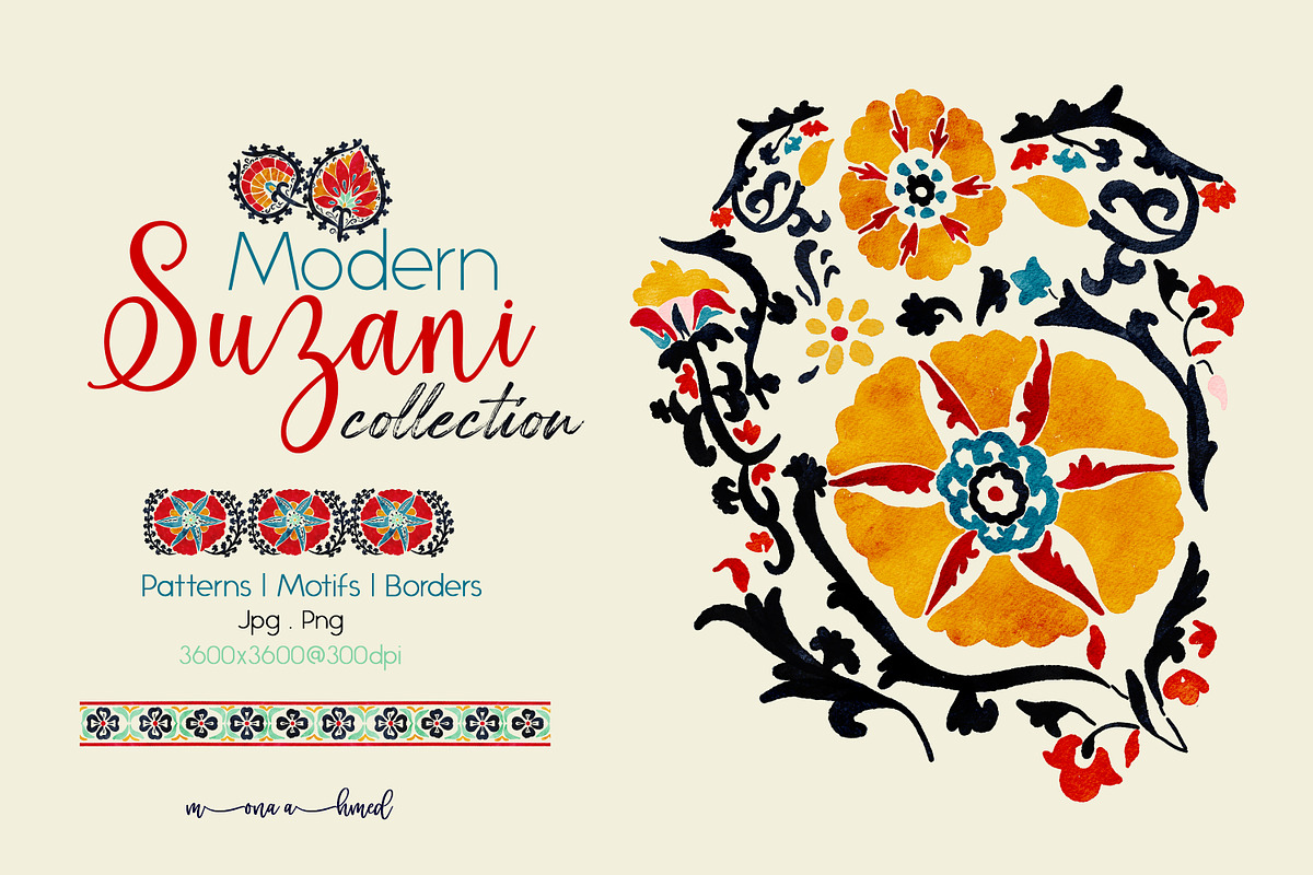 Modern Suzani collection, a Decorative Illustration by Mona Ahmed (Photo 1 of 11)