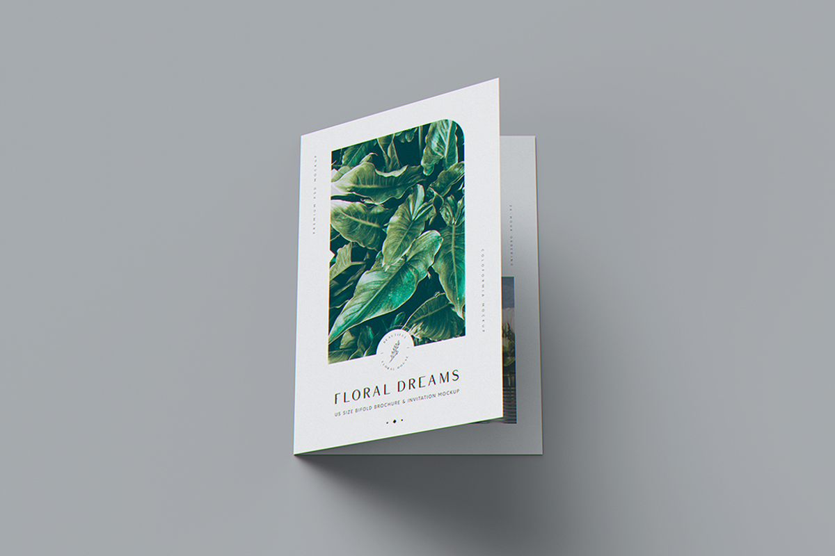 US Size Bifold Brochure MockUp, a Brochure Template by coloformia (Photo 7 of 12)