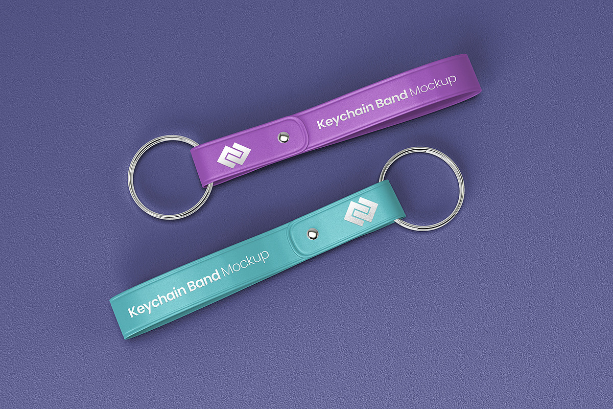 Keychain Band Mockup, a Merchandise Mockup by Graphicboom (Photo 4 of 4)