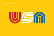 SOLID70 | Retro Geometric Font, a Font by RetroSupply Co. (Thumbnail 4 of 13)