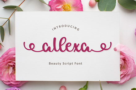 Allexa | Script Font