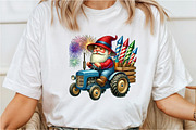 4th Of July gnomes Tractor Clipart, an Illustration by Rose Art (Thumbnail 4 of 6)