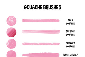 40 GOUACHE BRUSHES FOR PROCREATE