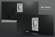 Modern Poster Mockups (Dark), a Print Template by Clint English (Thumbnail 4 of 5)