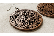 Mandala Earring SVGn, an Object Graphic by hafijul (Thumbnail 5 of 11)