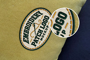 Embroidery Patch Mockup, a Merchandise Mockup by Design Squad (Thumbnail 1 of 4)