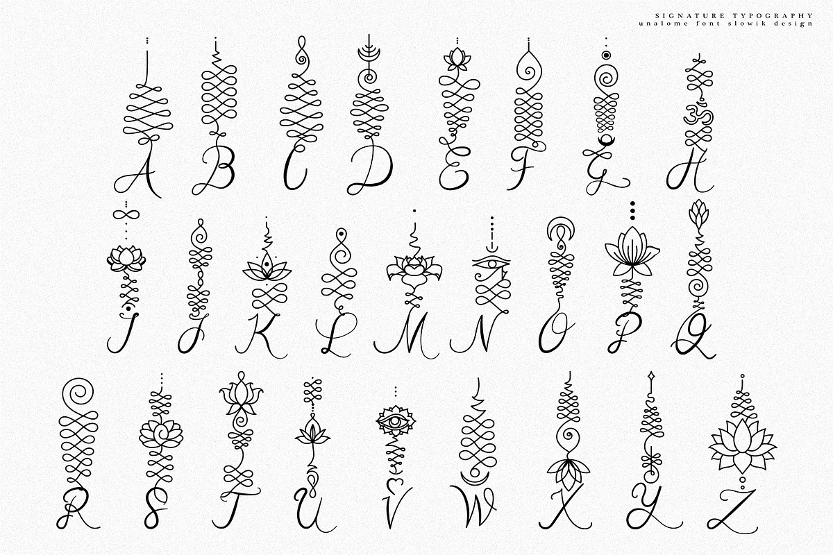 Unalome Sacred Font preview 4