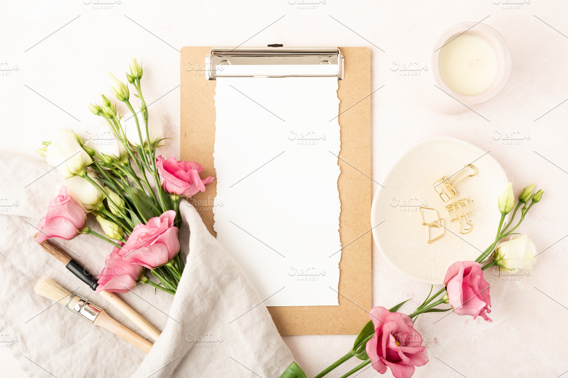 Creative home office desk, an Abstract Photo by Ekaterina Grivet