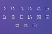 Documents, Folder & File Types Icons, an Outline Icon by FlatLineIcons (Thumbnail 3 of 3)