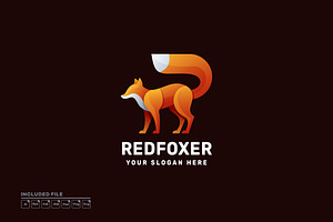 Fox Gradient Colorful Vector Logo, a Branding & Logo Template by yuanesei