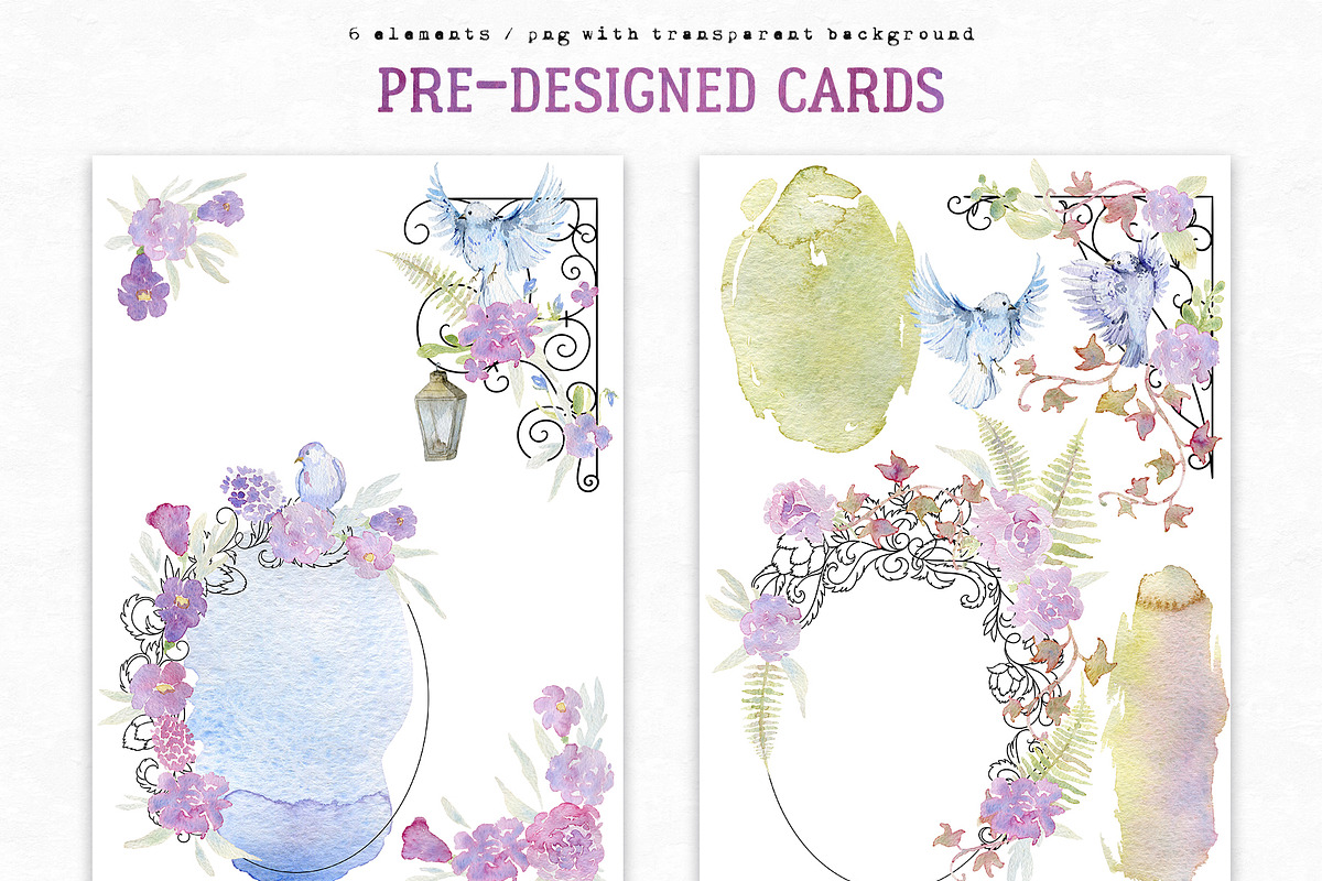 Watercolor victorian garden, an Animal Illustration by kateja (Photo 9 of 11)