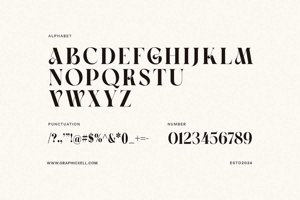 Wagims Unique Serif Font, a Serif Font by Graphicxell (Photo 8 of 8)