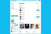 Radio & Podcast Dashboard Web App, an UI Kit Template by nagaredesignstudio (Thumbnail 5 of 5)