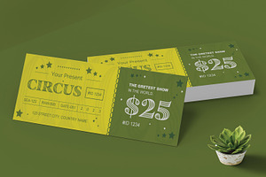 Circus Ticket Design, an Invitation Template by MightyDesign