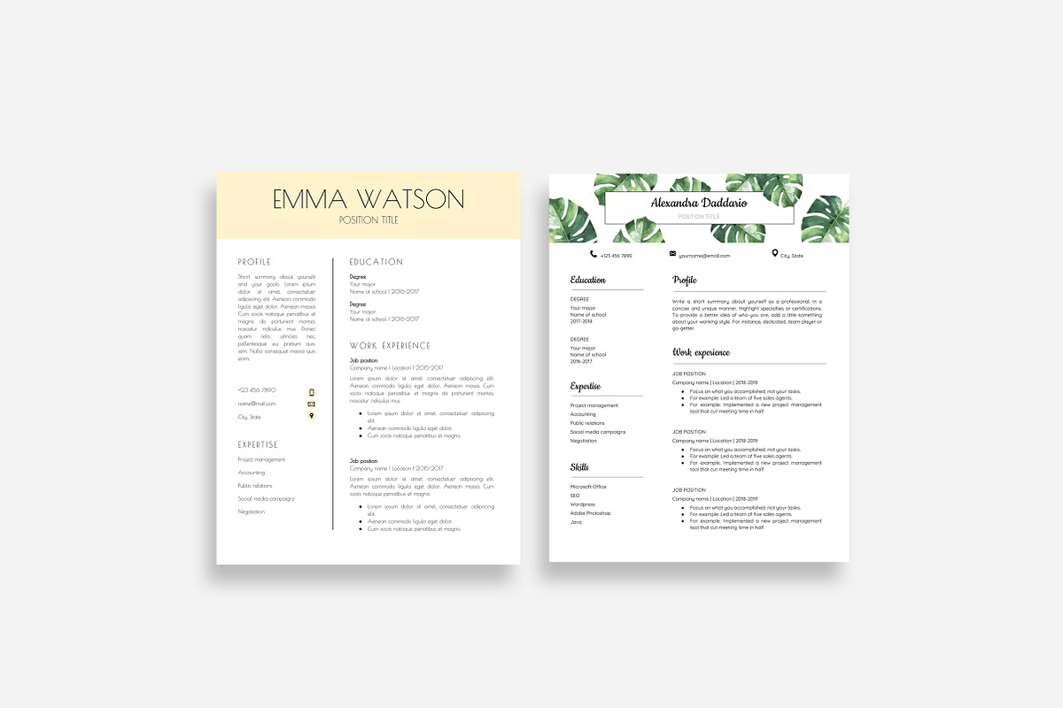 Resume Template Google Docs 10x, a Resume Template by DesignStudioTeti (Photo 4 of 10)