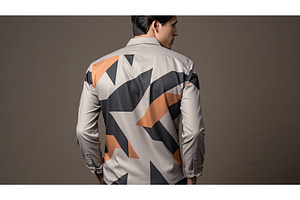 patterns grey shirt back ai, a Background Photo by pikepicture