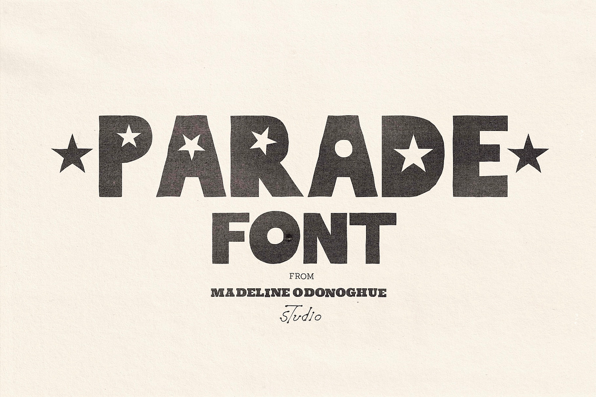 Parade Hand Crafted Font, a Handwritten Font by Madeline ODonoghue Design (Photo 4 of 5)