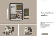 ipad Pro and iphone 16 Mockup, an iPad Mockup by Bangdastudio (Thumbnail 1 of 11)