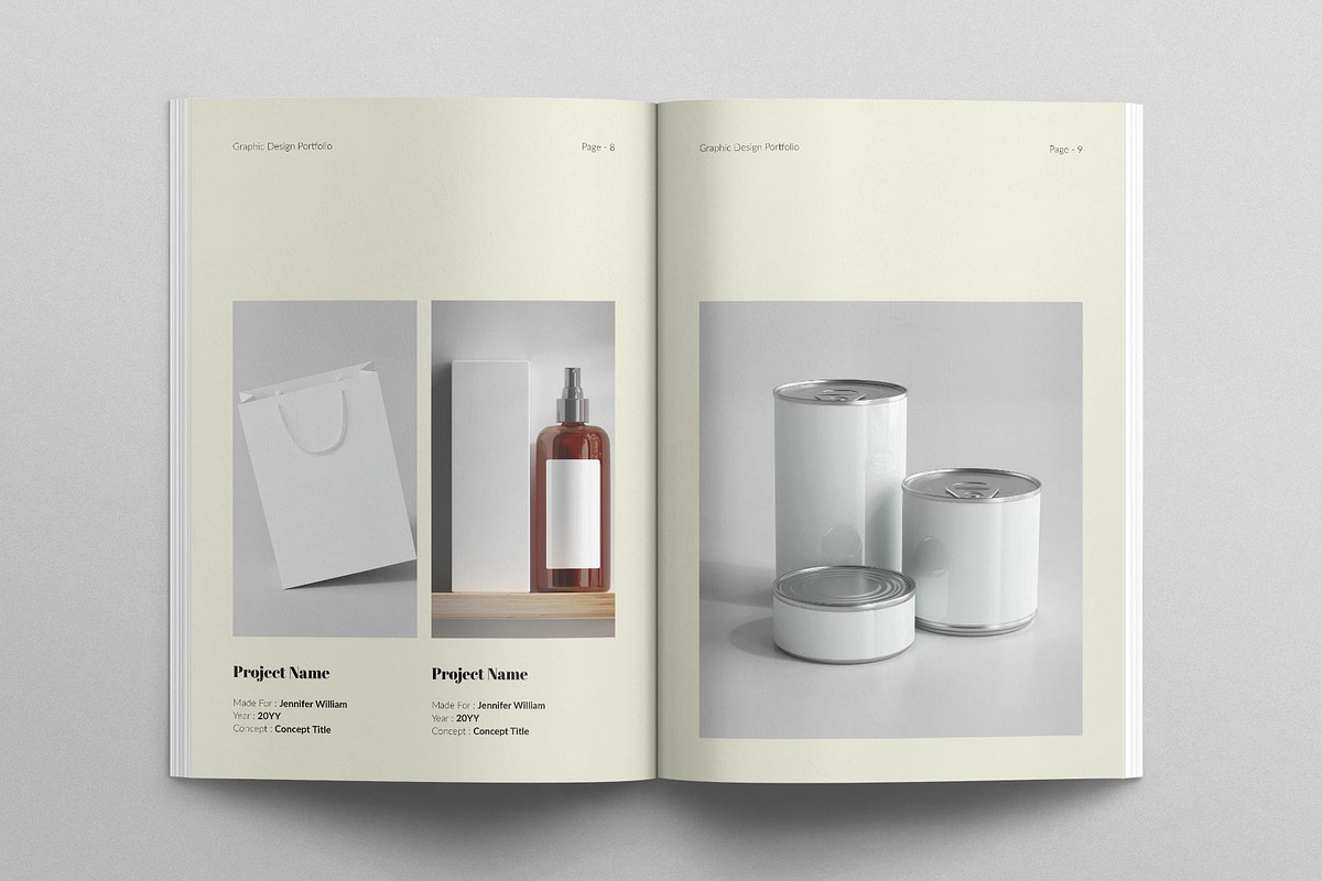 Portfolio Design Template, a Brochure Template by E-Type (Photo 4 of 7)