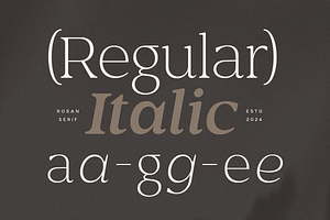 Rosan Serif - Cinematic Serif Font