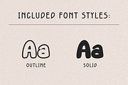 Bubble Display Font-Chunky Pop Soda, a Handwritten Font by ZoloDesignHub (Thumbnail 3 of 9)