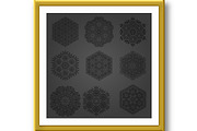 Set of Vector Snowflakes, a Decorative Illustration by FineArtStudio (Thumbnail 2 of 3)