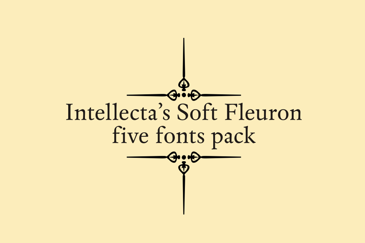 Soft Fleurons Pack - five fonts preview 3
