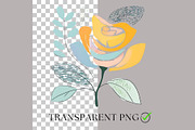 Boho Flower Clipart Abstract, a Decorative Illustration by Nicole Branger Art (Thumbnail 5 of 19)