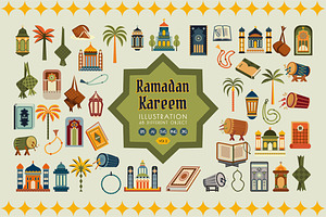 Ramadan Kareem Vol.2, an Object Graphic by Bewalrus Studio