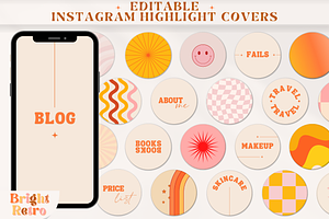 Retro Instagram Highlight Covers