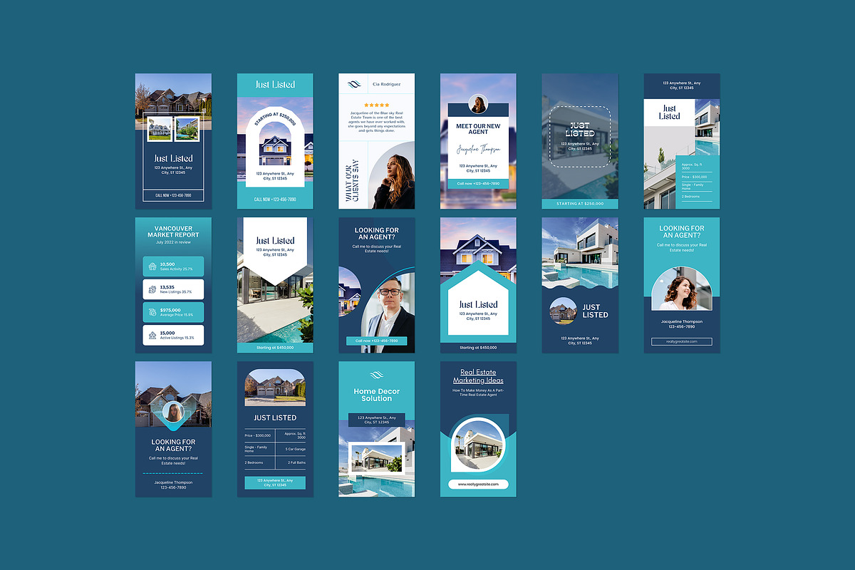 Real Estate Instagram Stories Canva, a Social Media Template by Crevo Studio (Photo 9 of 9)