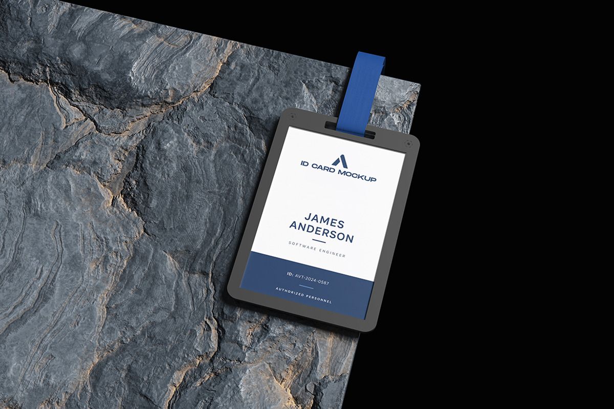 Realistic ID Card Mockup, an Advertising Mockup by My Code Std (Photo 5 of 5)
