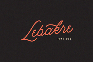 Lebakre Font Duo