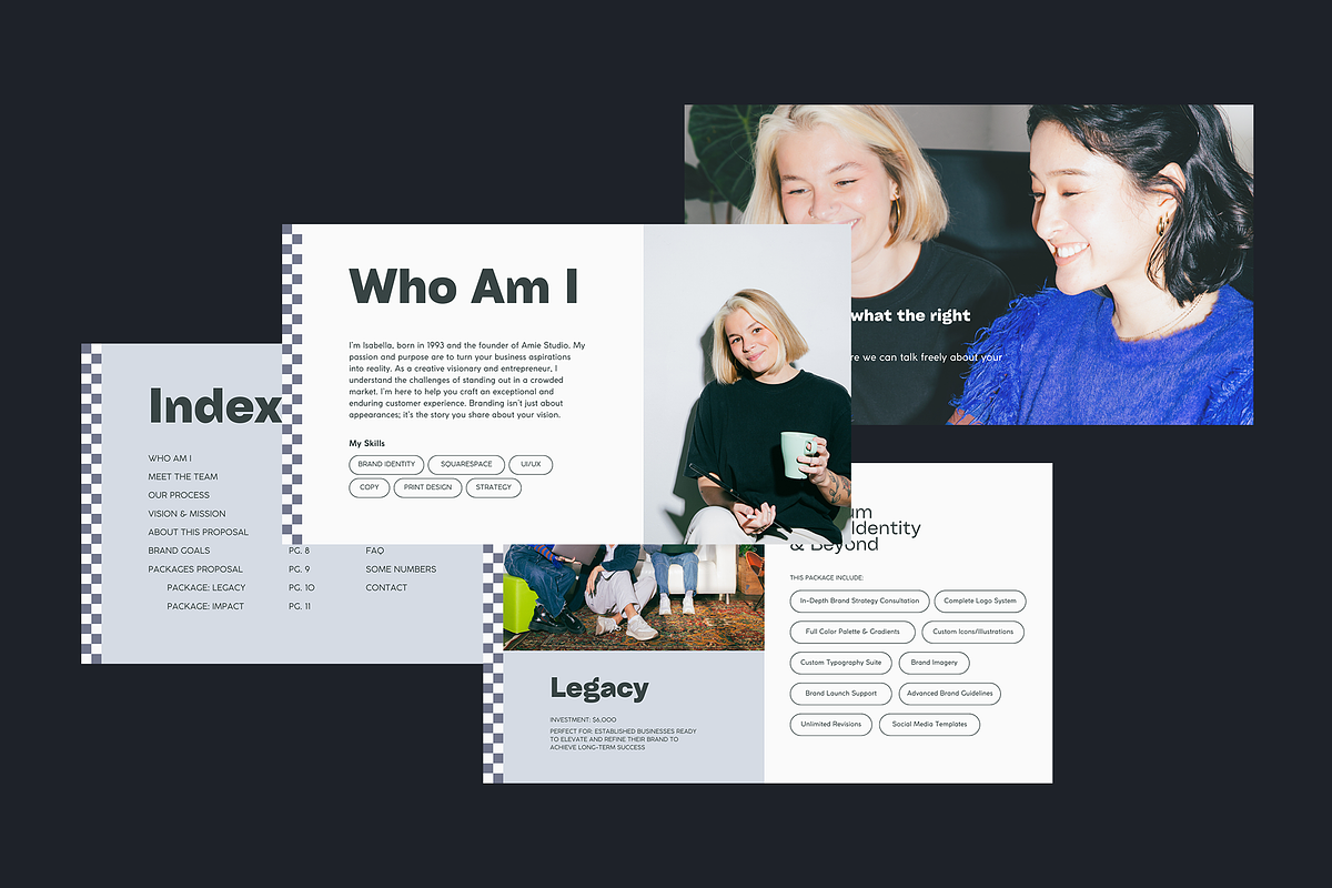 AMIE Client Project Proposal, a Branding & Logo Template by Aire Studio (Photo 6 of 8)