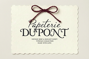 Papeterie Dupont Romantic Fonts, a Serif Font by elvinova