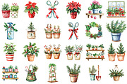 Christmas Indoor Gardening Clipart, an Illustration by Designking (Thumbnail 2 of 4)