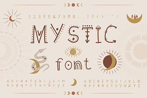 Mystic Font. Handwritten