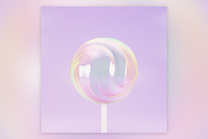 Lollipop sweet candy, 3d