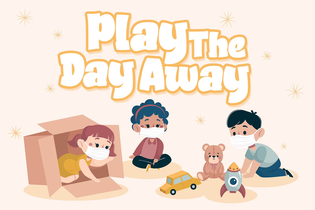 Happy Kiddy - a Playful Font, a Font by Blankids Studio (Photo 2 of 8)