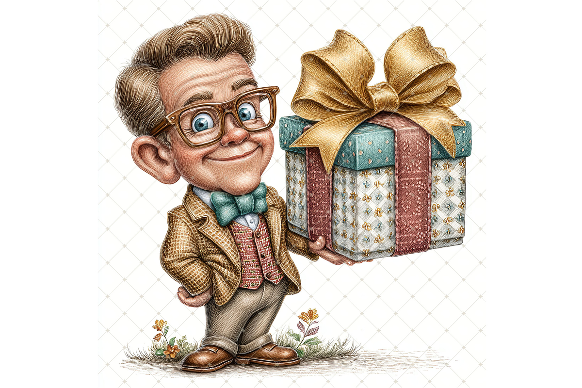 Man's Birthday Clipart JPG, a Person Illustration by Memories By Lea (Photo 13 of 20)