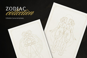 Zodiac Collection | Canva, a Card Template by Vasya Kobelev
