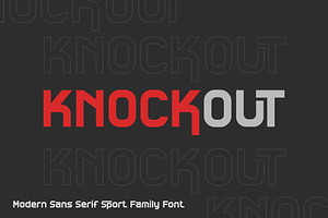 Knockout is a modern sport font, a Sans Serif Font by Brown Cupple