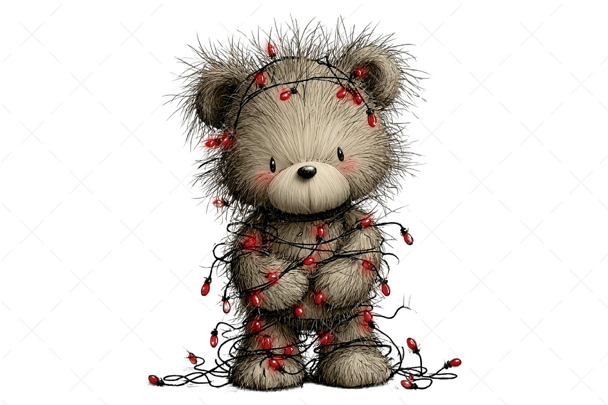 Cute Bear Christmas Sublimation, an Illustration by Craft Nest (Photo 8 of 9)