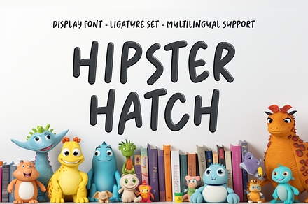 Hipster Hatch - Display Font