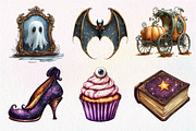 Vintage Glitter Halloween Clipart, an Icon by Dream Creation (Thumbnail 7 of 7)