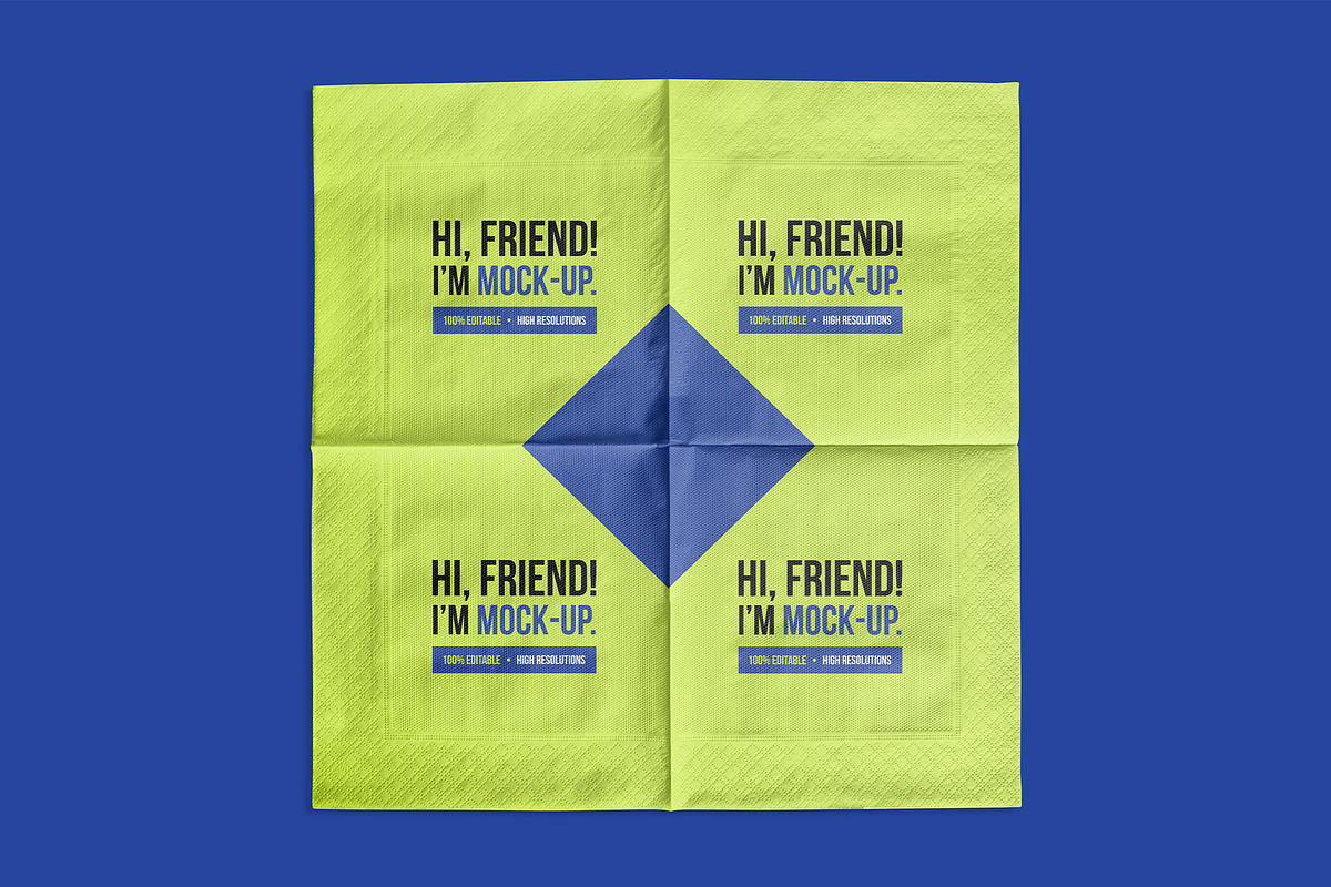 Big Paper Napkin PSD Mockups Vol2, a Product Mockup by Hi, Mock-Up! (Photo 7 of 12)