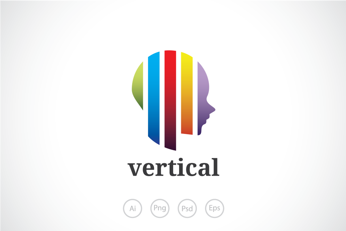 Vertical Mind Logo Template, a Branding & Logo Template by Heavtryq Design