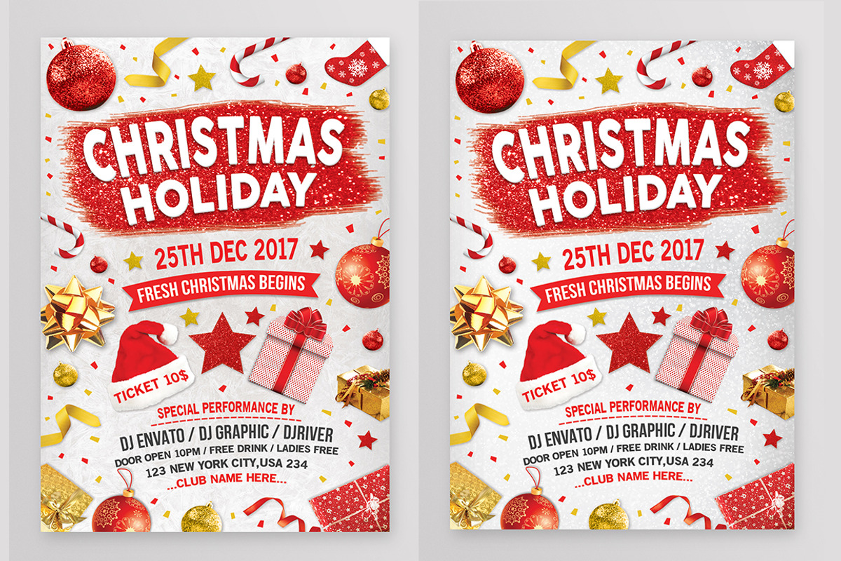 Merry Christmas Flyer, a Flyer Template by Creative  designer (Photo 2 of 8)