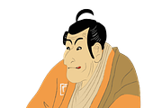 Japanese woodblock characters set, an Illustration by Bychovsky design (Thumbnail 2 of 6)