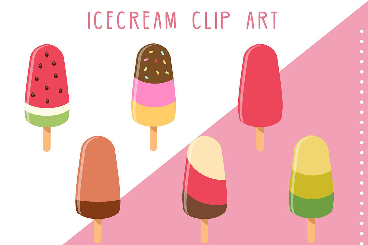 Ice Lolly Clipart, a Graphic by ConfettiBears (Photo 1 of 5)